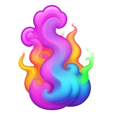 Neon smoke sticker