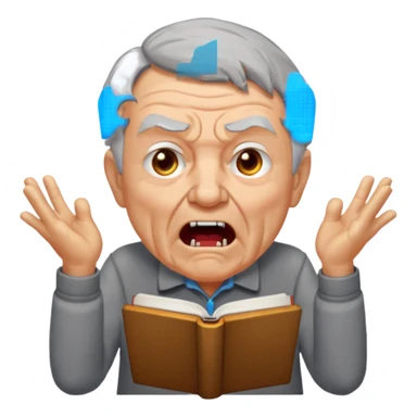 old man yells at livebook emoji for slack sticker
