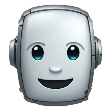 Roboter smile apple sticker