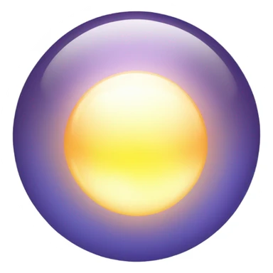 glowing light orb sticker