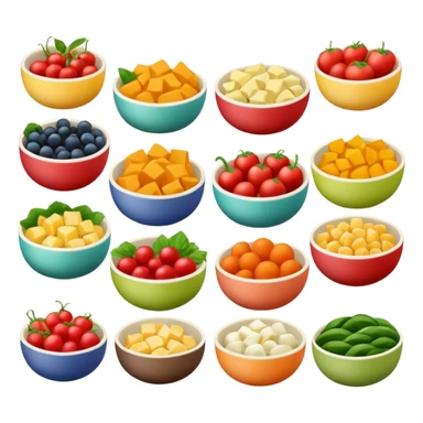 Foods in Bowls sticker