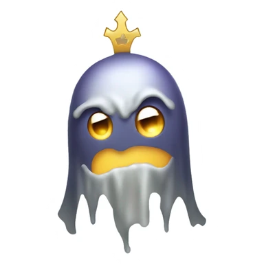Fantasma con corona sticker