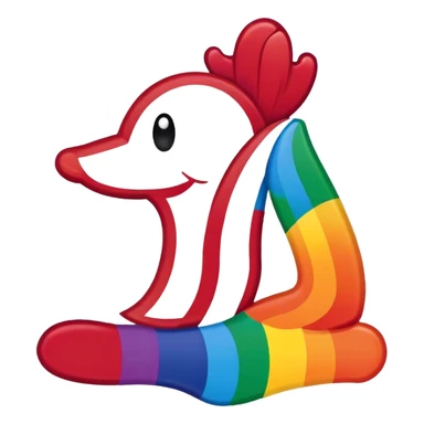Boston Red Sox rainbow sticker