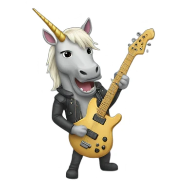 licorn guitarist sticker