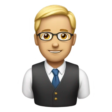 Smart person sticker