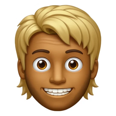 Faça um homem pardo com cabelo curto com dente de ouro sticker