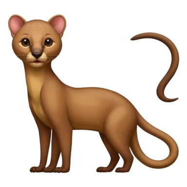 fossa, exotic animal sticker