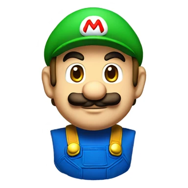 Mario with a  sticker