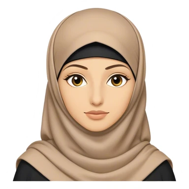 niqabi writing in arabic sticker