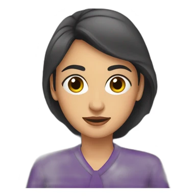 Armenian women in purple clothing in the bus sticker