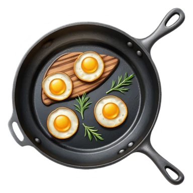 cast iron pan sticker