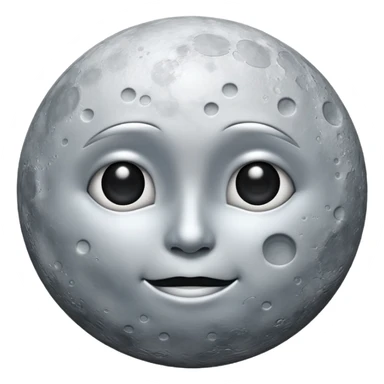 moon without face  sticker