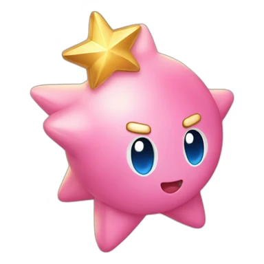 golden star kirby sticker