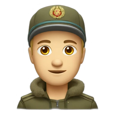 russian in unshanka sticker