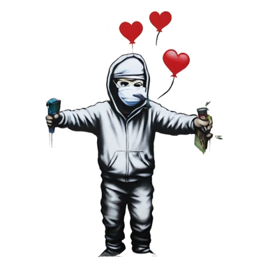 Banksy's Street Art sticker