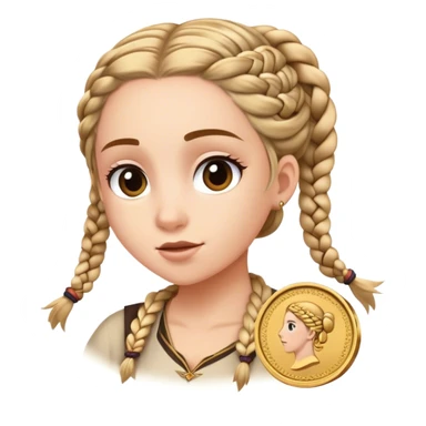 Jude der gierig geldmünze hinterherjagt mit diesen Zöpfen die sie immer tragen sticker