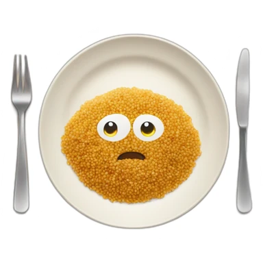 Quinoa in a plate sticker