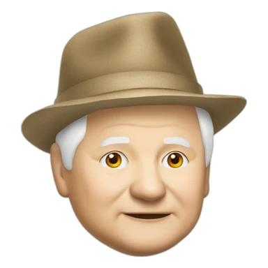 Jarosław Kaczyński in silly hat sticker