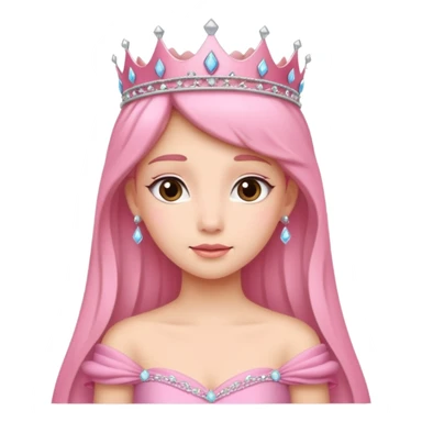 Pink princess sticker