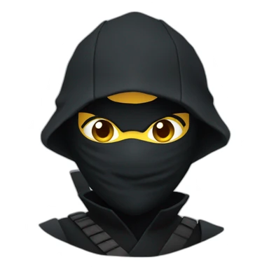 Ninja in the sombras sticker