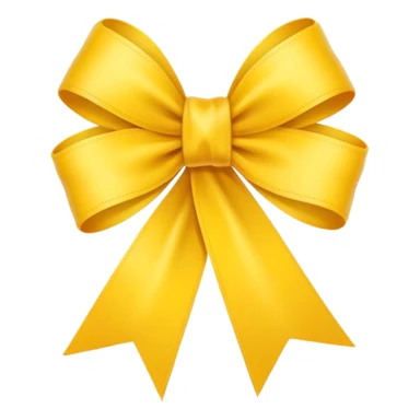 Apple-style emoji, minimal shading, simple gradients.
Keep the original emoji style and shape exactly the same.
Change the ribbon color to a vivid yellow.
Flat emoji style, clean vector look, no extra elements, no text, transparent background. sticker