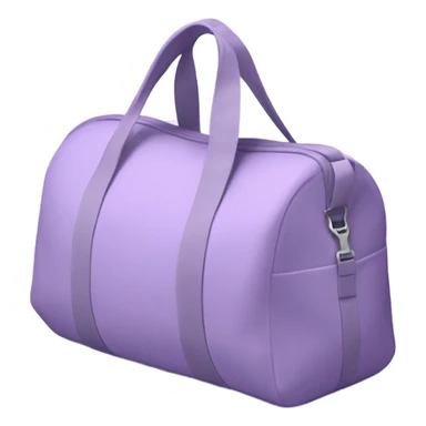 Lavender girly gym bag sticker