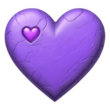 hand drawn letter with purple heart sticker