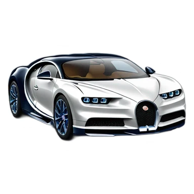 Voiture Bugatti chiron sticker