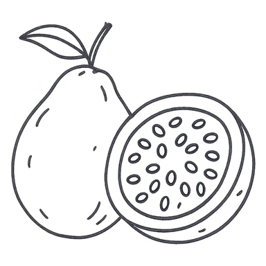 passion fruit guava sticker
