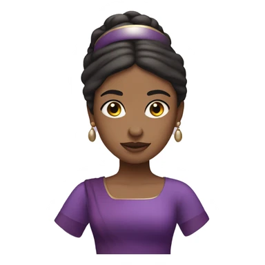 Pilate girl with purple outfit sticker