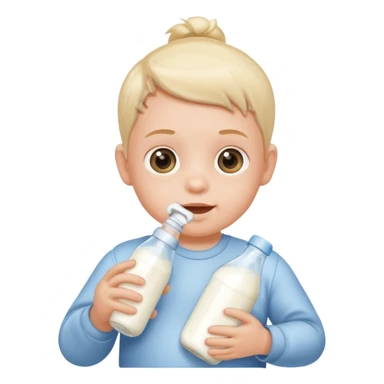 Baby and bottle milk sticker