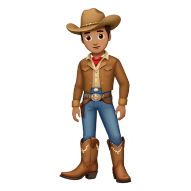 Marc wearing expensive cowboy boots. sticker