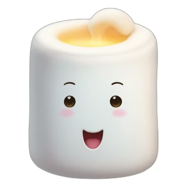 Marshmallow giving a Salut sticker