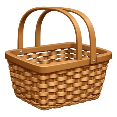wicker basket sticker