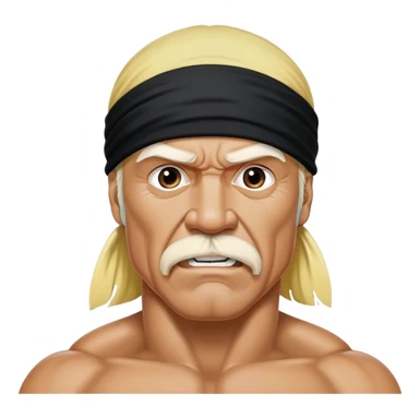 Hulk hogan black bandana sticker