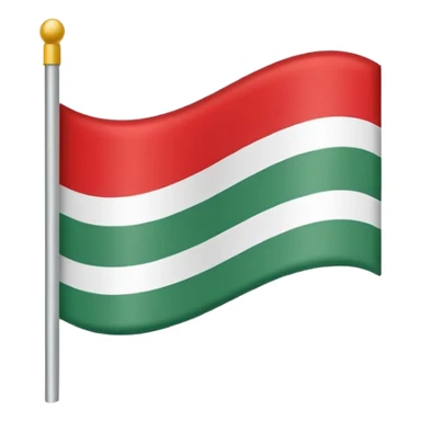 флаг первый цвет:зеленый, второй:белый, третий: красный  sticker