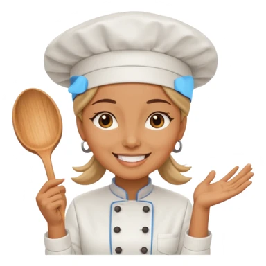 woman wearing chef hat sticker