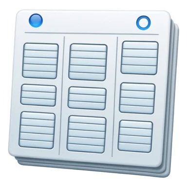 document sheet with structured blocks sticker