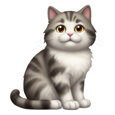 A little cat is thinking sticker