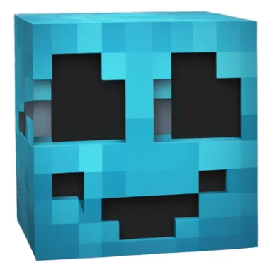 Minecraft creeper blue sticker