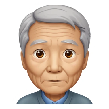Old Chinese man sticker