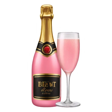 Pink champagne  sticker