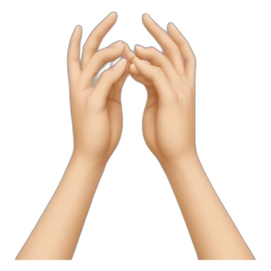 Hand heart two hands sticker