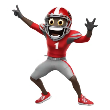 OSU Buckeyes mascot dancing sticker