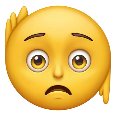 Emoji with an eye twitch sticker