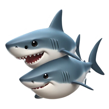 shark kiss sticker