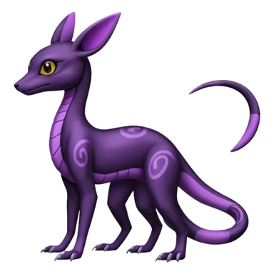 Salazzle-Umbreon-Fakémon-hybrid-creature (full body)  sticker