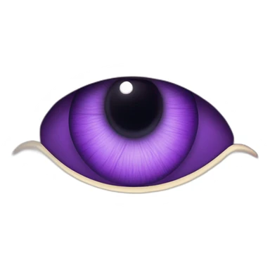 majestic godly violet iris eyeball serious intense symmetrical knowledgable sticker