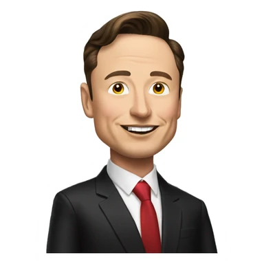 Elon Musk but as the president of mexico sticker
