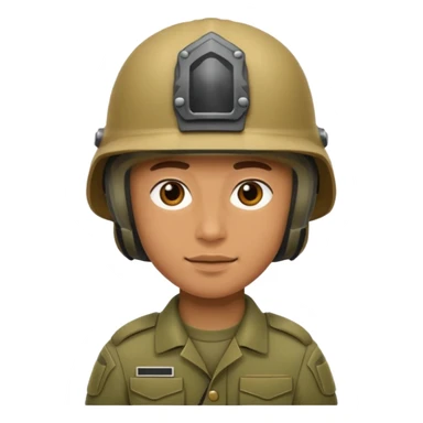 Quiero un soldado con su casco sticker